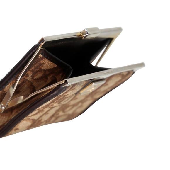 Dior Kiss-lock Mini Cd Trotter Canvas Coin Purse Wallet CD-0402N-0109 - Picture 6 of 8